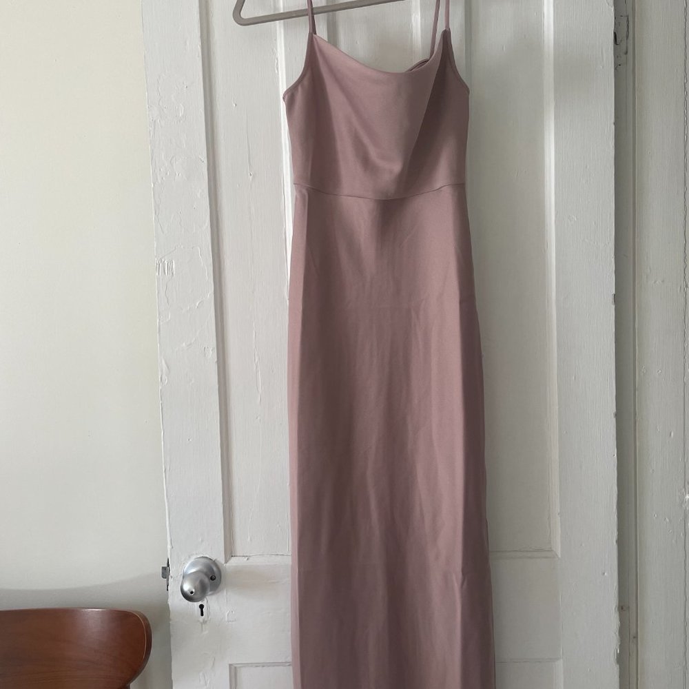 BHLDN Cali Satin Charmeuse Midi Dress in Lilac Smoke - NWT - size 0